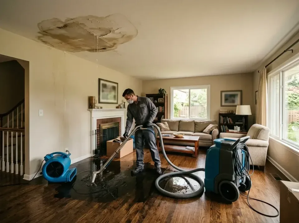 attic-pipe-burst-ceiling-drip-008 — frequently asked questions, Water Damage Restoration & Carpet Care in Sleepy Hollow, IL